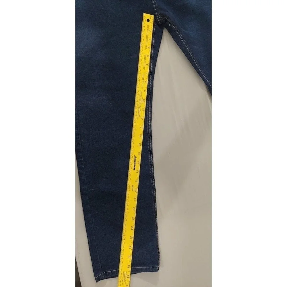 Jeans Wear Mens 34 Dark Wash‎ Straight Leg Jeans Classic Style Denim Pants